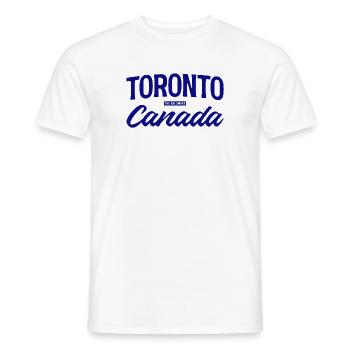 Toronto Canada Lettering Design - T-shirt homme - blanc - Devant - AI Model Male 178 dark (178cm)