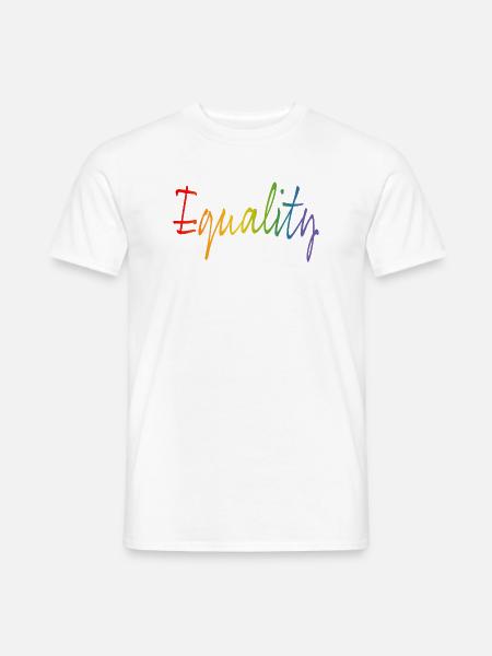 Regenbogen equality | LGBT lgbtqi queer - Männer T-Shirt - Weiß