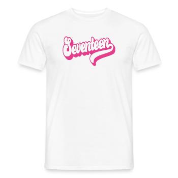 Seventeen 17th Birthday For Girls 17 Years Old - Men's T-Shirt - white - Front - AI Model Male 178 dark (178cm)