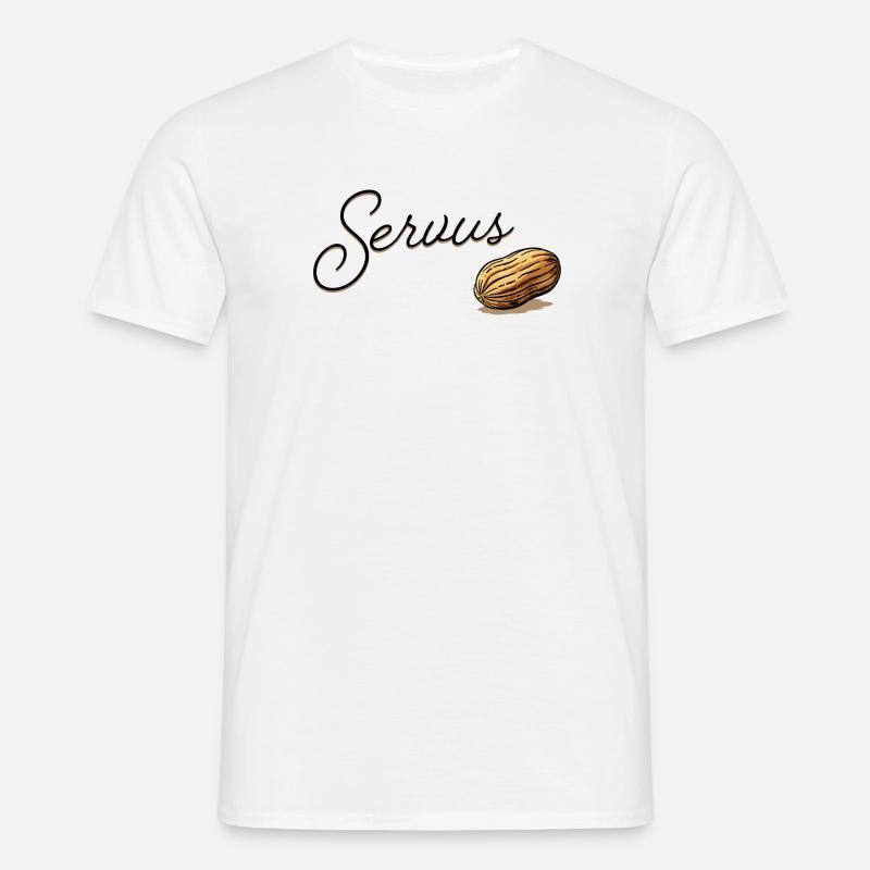 Serius Mandel Script Design - Men's T-Shirt - white