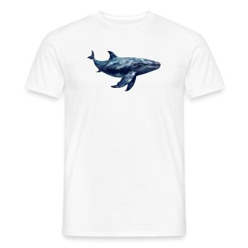 Pottwal Polygon Design - Männer T-Shirt - Weiß - Vorne - AI Model Male 178 dark (178cm)