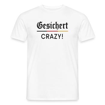 Gesichter Crazy  - Männer T-Shirt - Weiß - Vorne - AI Model Male 178 dark (178cm)