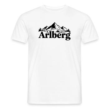  Arlberg - Souvenir Design - Männer T-Shirt - Weiß - Vorne - AI Model Male 178 dark (178cm)