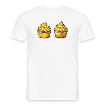 Cupcakes - Men's T-Shirt - white - Front - AI Model Male 178 dark (178cm)