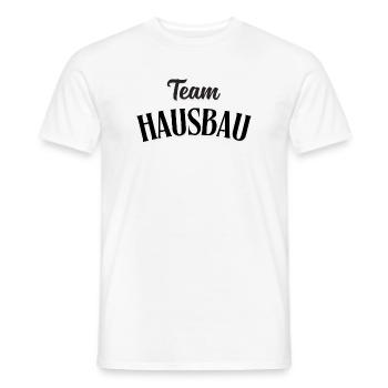 Team House Construction - Men's T-Shirt - white - Front - AI Model Male 178 dark (178cm)