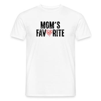 Le préféré de maman - T-shirt homme - blanc - Devant - AI Model Male 178 dark (178cm)