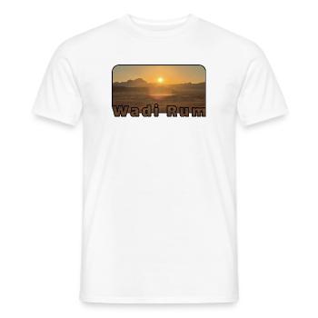 Wadi Rum Sunset - T-shirt homme - blanc - Devant - AI Model Male 178 dark (178cm)