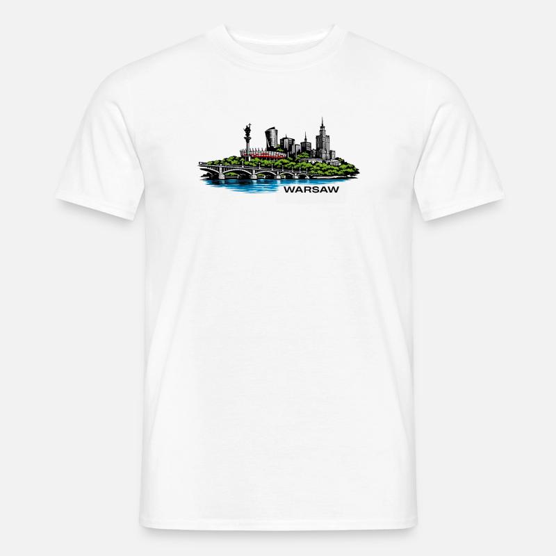 Varsavia - T-shirt uomo - bianco