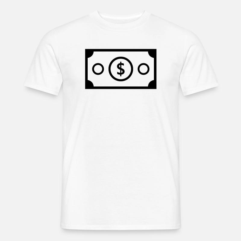 Dollar - Männer T-Shirt - Weiß