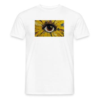 Sunflower - Suneye Painting - Men's T-Shirt - white - Front - AI Model Male 178 dark (178cm)