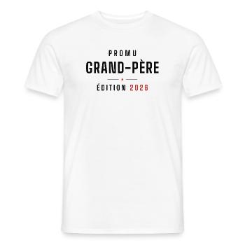 Grand-Père Edition 2026 - T-shirt homme - blanc - Devant - AI Model Male 178 dark (178cm)