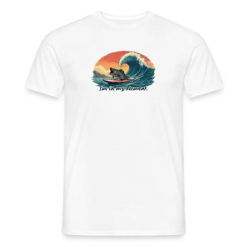 I'm in my element - Surfing fish - Männer T-Shirt - Weiß - Vorne - AI Model Male 178 dark (178cm)