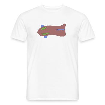 sabbernder_nacktmul - Männer T-Shirt - Weiß - Vorne - AI Model Male 178 dark (178cm)