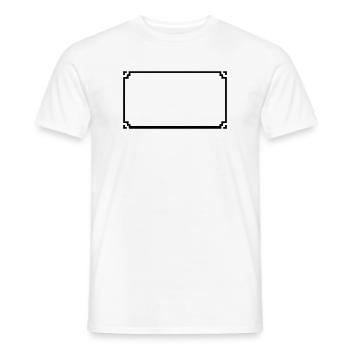 Pixel Frame Graphic - Men's T-Shirt - white - Front - AI Model Male 178 dark (178cm)