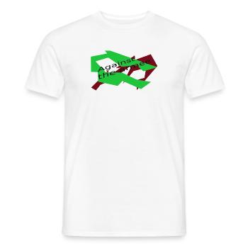 against the armee - Männer T-Shirt - Weiß - Vorne - AI Model Male 178 dark (178cm)