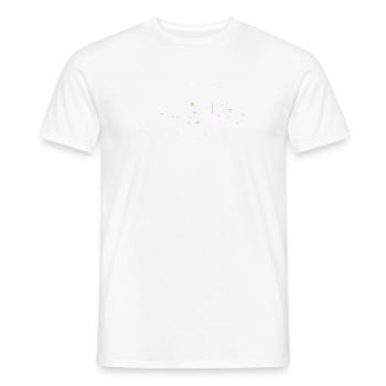 Bunte Klangwellen Kunstdesign mit Notenschlüssel - Männer T-Shirt - Weiß - Vorne - AI Model Male 178 dark (178cm)