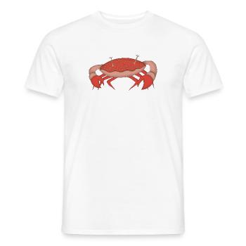 crabby - T-shirt homme - blanc - Devant - AI Model Male 178 dark (178cm)