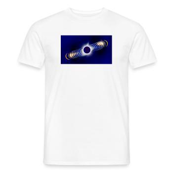 eclipse2026 - Men's T-Shirt - white - Front - AI Model Male 178 dark (178cm)