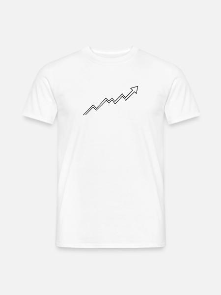 Bullish Trend Arrow - Männer T-Shirt - Weiß