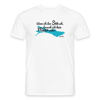 Bodensee - Männer T-Shirt - Weiß - Vorne - AI Model Male 178 dark (178cm)