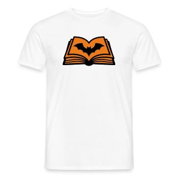 Zauberbuch Fledermaus Icon - Männer T-Shirt - Weiß - Vorne - AI Model Male 178 dark (178cm)