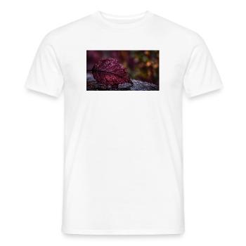 Nachtrotes Taublatt - Männer T-Shirt - Weiß - Vorne - AI Model Male 178 dark (178cm)