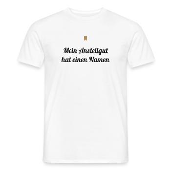 Mein Anstellgut hat einen Namen – Sauerteig Spruch - Männer T-Shirt - Weiß - Vorne - AI Model Male 178 dark (178cm)