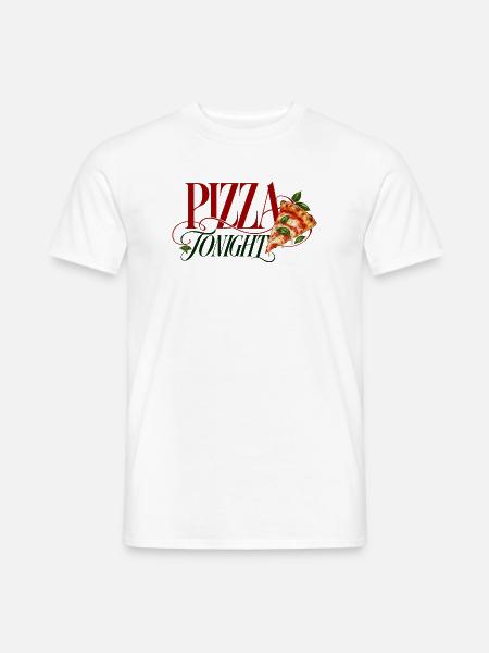 Pizza Tonight Pizza Slice - Männer T-Shirt - Weiß