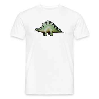 Smaragd-Stego in Aquarell - Männer T-Shirt - Weiß - Vorne - AI Model Male 178 dark (178cm)