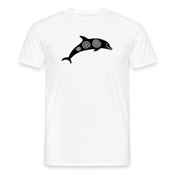 Dolphin - Men's T-Shirt - white - Front - AI Model Male 178 dark (178cm)