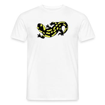 Salamander - Männer T-Shirt - Weiß - Vorne - AI Model Male 178 dark (178cm)