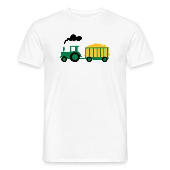 traktor kind geschenk - Männer T-Shirt - Weiß - Vorne - AI Model Male 178 dark (178cm)