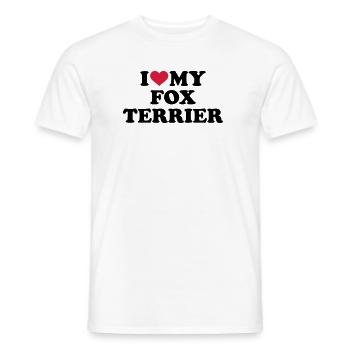 Foxterrier - Männer T-Shirt - Weiß - Vorne - AI Model Male 178 dark (178cm)