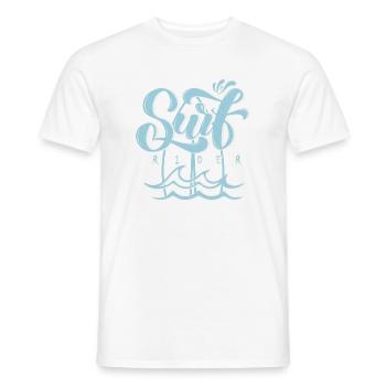 Surf rider - Men's T-Shirt - white - Front - AI Model Male 178 dark (178cm)