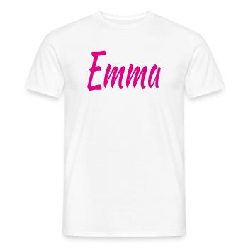 Emma - T-shirt homme - blanc - Devant - AI Model Male 178 dark (178cm)