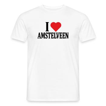 Ich liebe Amstelveen T-Shirt Nederland Geschenkidee - Männer T-Shirt - Weiß - Vorne - AI Model Male 178 dark (178cm)