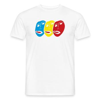 Ecce Homo fait face à la langue Moquerie sarcastique - T-shirt homme - blanc - Devant - AI Model Male 178 dark (178cm)