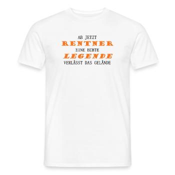 Rentner Legende - Männer T-Shirt - Weiß - Vorne - AI Model Male 178 dark (178cm)
