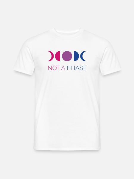 LGBTQ Pride Month - Keine Phase - Bisexuell - Männer T-Shirt - Weiß