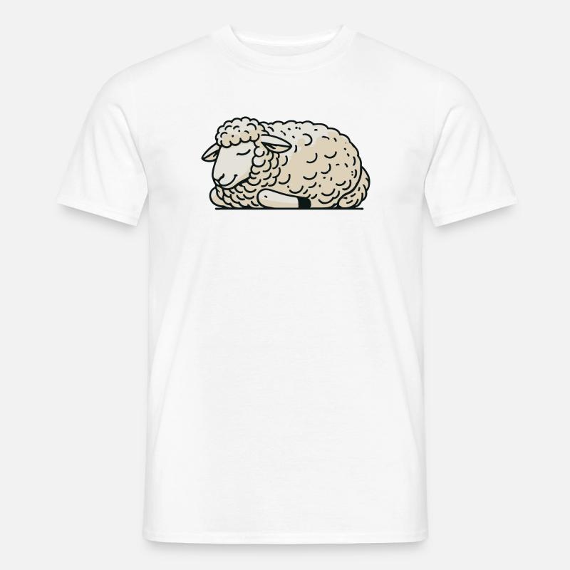Schaf - Männer T-Shirt - Weiß
