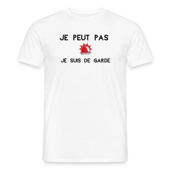 Feuerwehrmann - Männer T-Shirt - Weiß - Vorne - AI Model Male 178 dark (178cm)