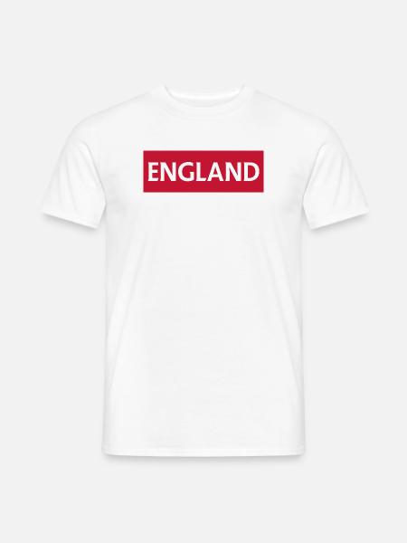 England Warrington City Skyline Design - Männer T-Shirt - Weiß
