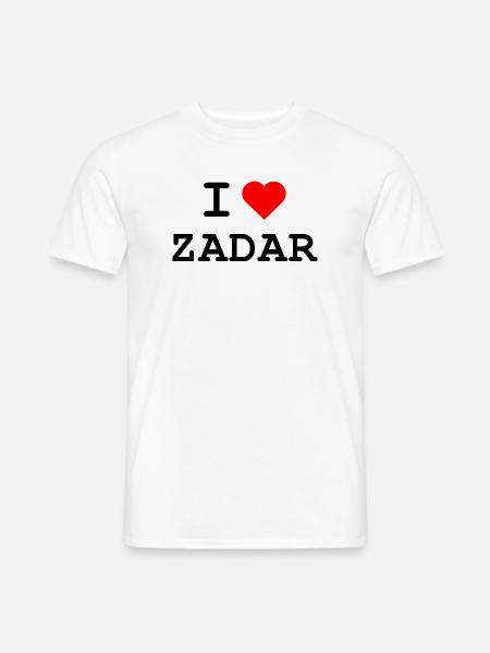 I love Zadar - Ich liebe Zadar Kroatien - Männer T-Shirt - Weiß