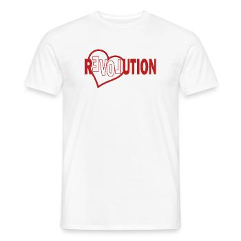 Revolution, Diversity & Inclusion Statement Hoodie - Men's T-Shirt - white - Front - AI Model Male 178 dark (178cm)