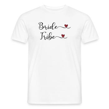 Bride Tribe - Men's T-Shirt - white - Front - AI Model Male 178 dark (178cm)