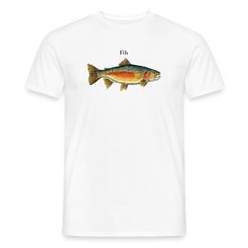 Vintage Fisch Angler Retro Fishing - Männer T-Shirt - Weiß - Vorne - AI Model Male 178 dark (178cm)