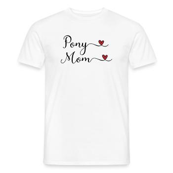 Pony Mama - Männer T-Shirt - Weiß - Vorne - AI Model Male 178 dark (178cm)