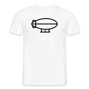 Luftschiff - Männer T-Shirt - Weiß - Vorne - AI Model Male 178 dark (178cm)