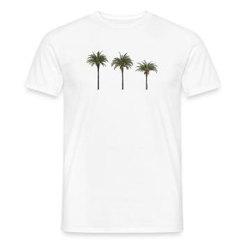 Palm Trees – Tropisches Sommer‑Design - Männer T-Shirt - Weiß - Vorne - AI Model Male 178 dark (178cm)