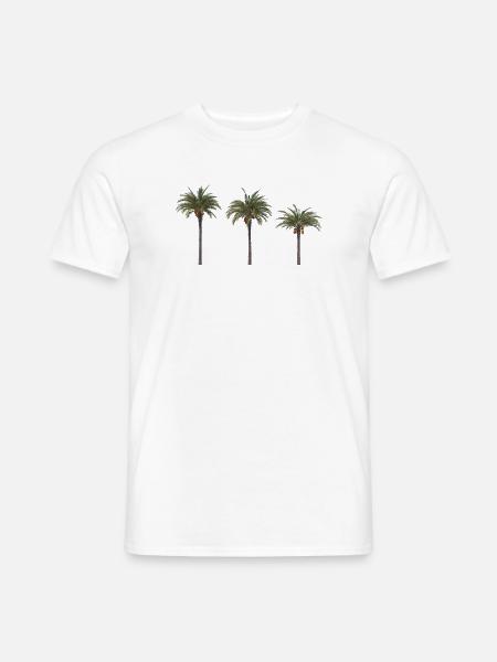 Palm Trees – Tropisches Sommer‑Design - Männer T-Shirt - Weiß